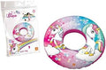 Cute Unicorn Inflatable Swim Ring Float | عوامة سباحة قابلة للنفخ بتصميم يونيكورن لطيف
