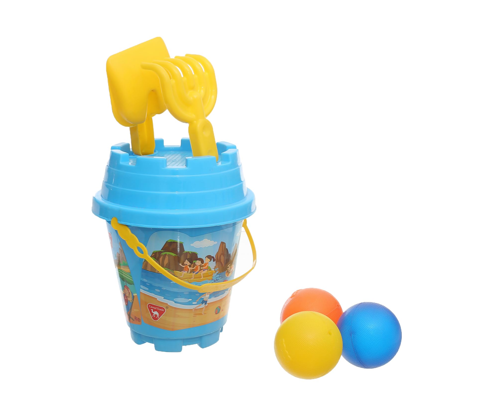 Kids Beach Bucket Sand Toy Set | مجموعة ألعاب الشاطئ للأطفال مع دلو الرمل