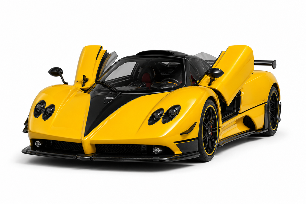 1:18 Remote Control Sports Car | Rechargeable RC Racing Car with Steering Wheel Controller & Opening Doors | سيارة رياضية ريموت كنترول 1:18 | سيارة سباق قابلة للشحن مع مقود تحكم وأبواب قابلة للفتح
