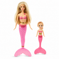 Mermaid Doll Set with Mini Mermaid Doll | مجموعة دمية حورية البحر مع دمية حورية صغيرة