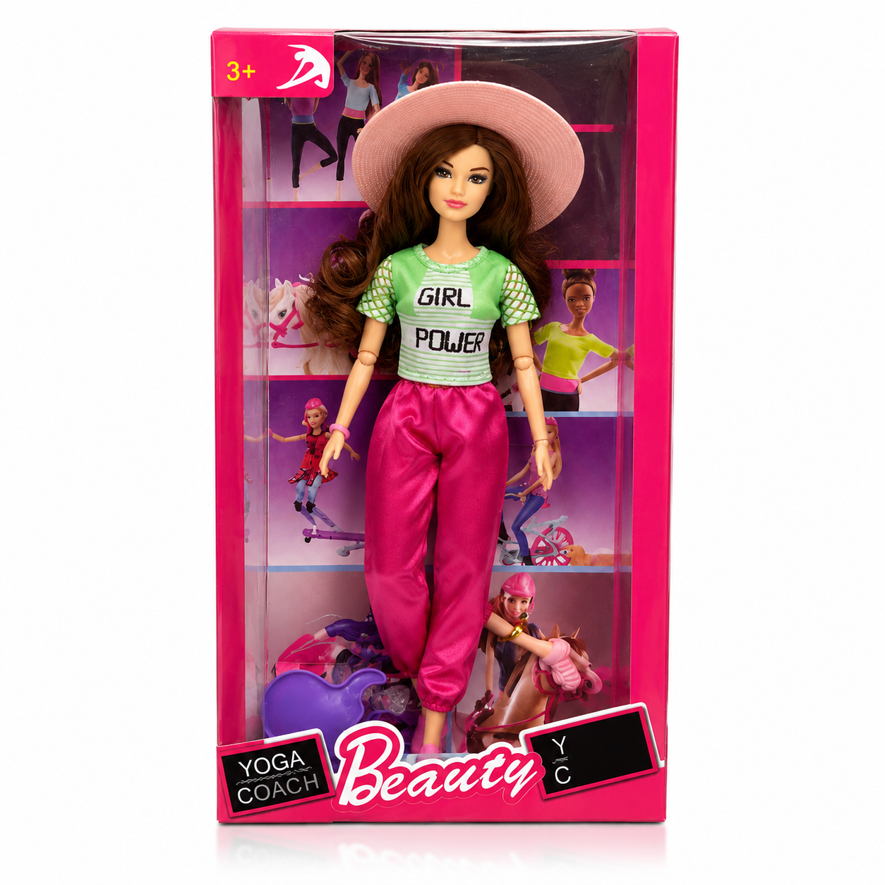 Fashion Doll with Pink Hat – Girl Power Edition | دمية أزياء "Girl Power" مع قبعة وردية
