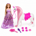 Fantasy Princess Doll with Unicorn & Beauty Accessories | دمية الأميرة الخيالية مع اليونيكورن وإكسسوارات التجميل
