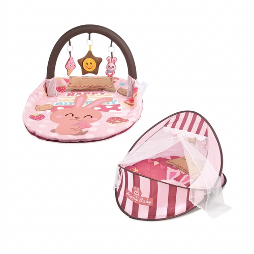 2-in-1 Baby Play Mat & nest| سجادة لعب وخيمة للأطفال 2 في 1