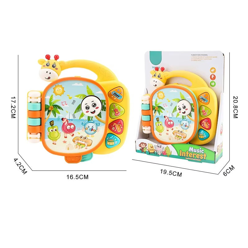 كتاب موسيقى تعليمي للأطفال بشكل زرافة - Giraffe Musical Learning Book
