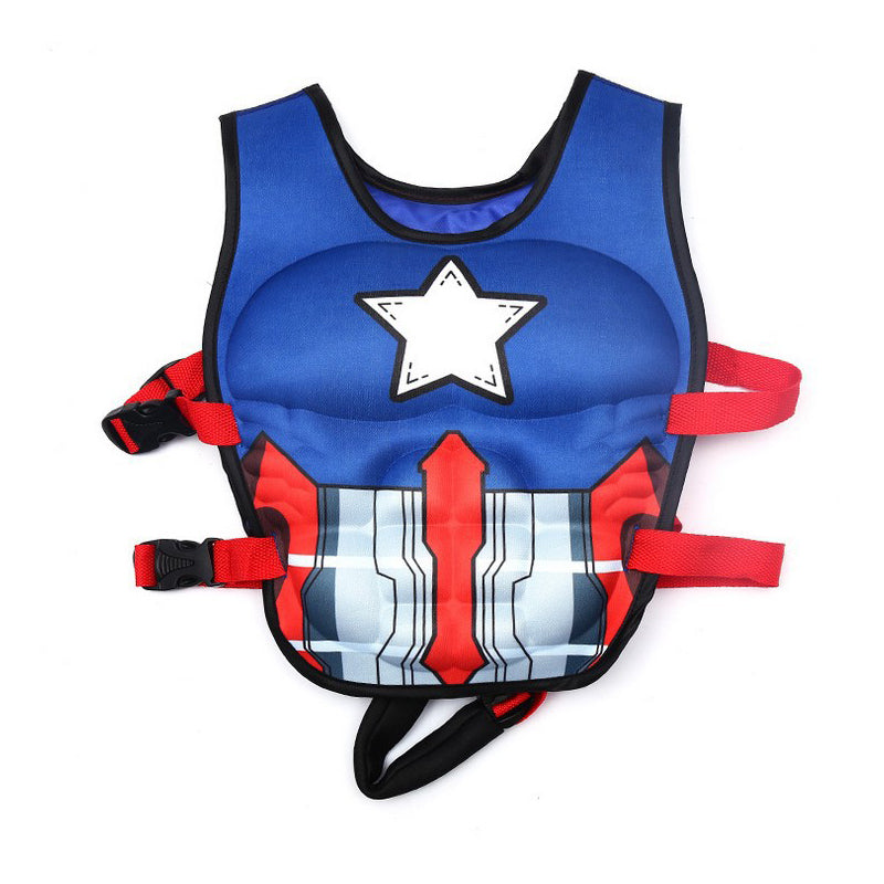 Captain Hero Kids Sea Life Jacket | سترة نجاة بحرية للأطفال بتصميم البطل الخارق