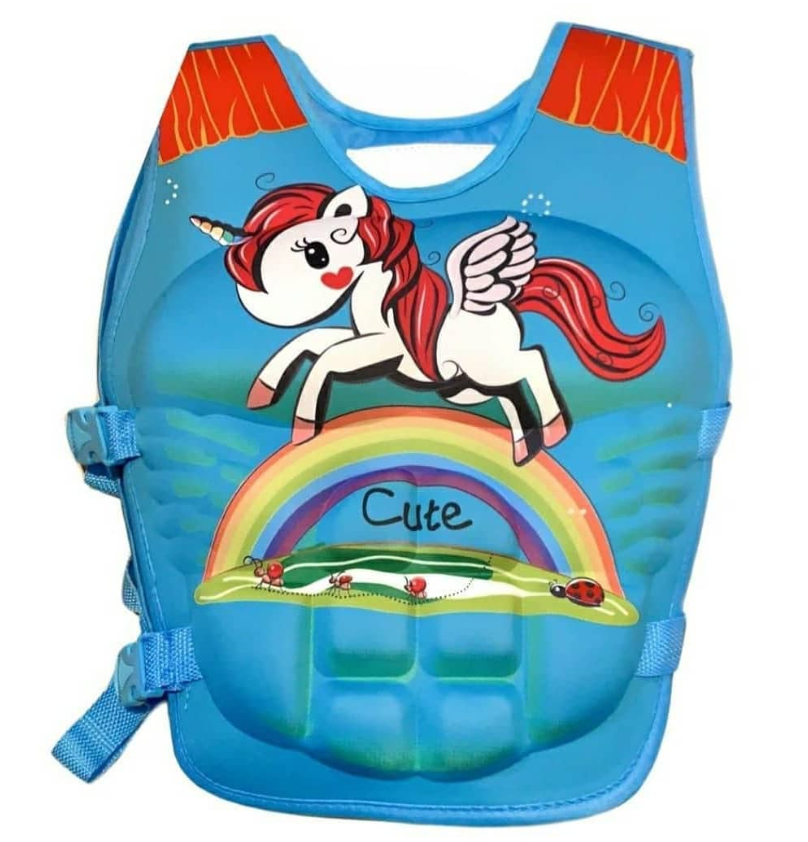 Cute Unicorn Kids Sea Life Jacket | سترة نجاة بحرية للأطفال بتصميم يونيكورن