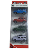 Fast and Furious Die-Cast SUV Car Set – 4 Pieces | مجموعة سيارات دفع رباعي معدنية فاست آند فيوريوس – 4 قطع