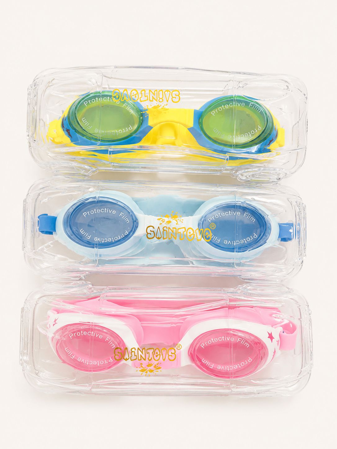 Kids Swimming Goggles with Protective Case | نظارات سباحة للأطفال مع علبة حماية