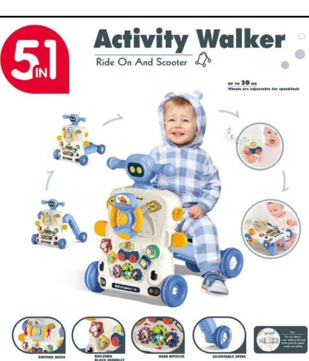 5-in-1 Multifunctional Baby Walker - Activity Walker | مشاية أطفال متعددة الوظائف 5 في 1 - مشاية أنشطة