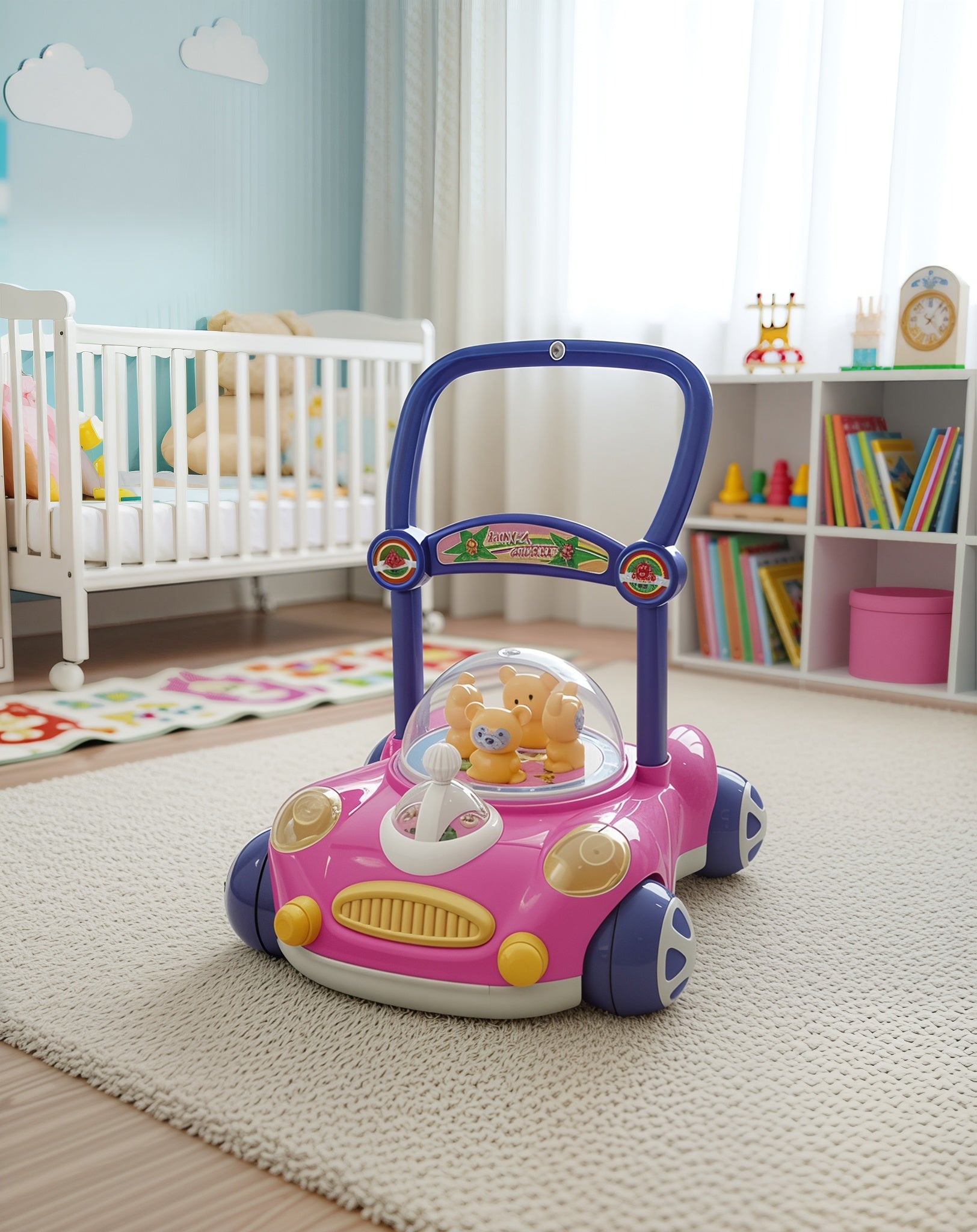 Baby Walker car shape | مشاية أطفال على شكل سيارة