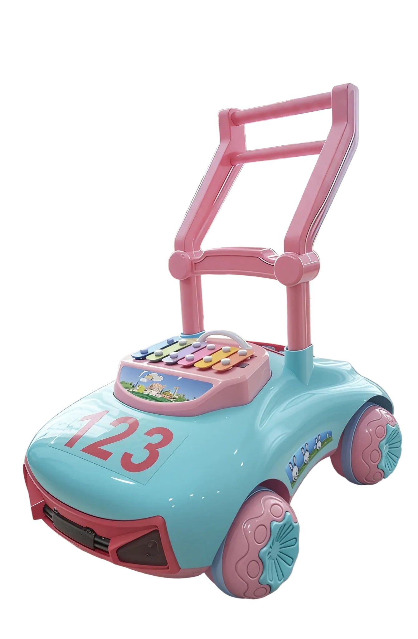 Baby Walker car shape | مشاية أطفال على شكل سيارة