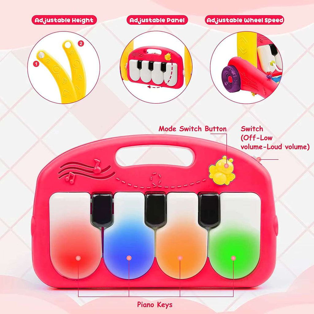 2 in 1 Multifunctional Baby Pedal Piano & Baby Walker - مشايه و بيانو