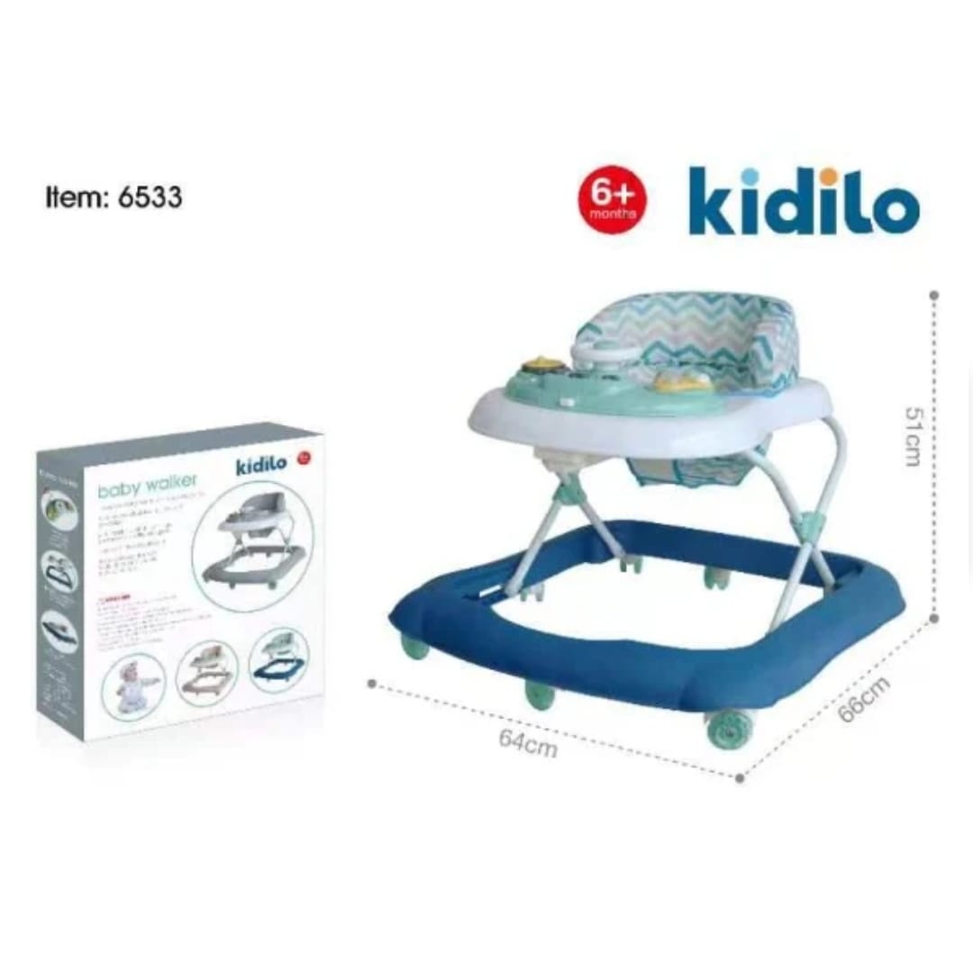 Kidilo 6533 – Baby Activity Walker with Toys | مشاية أطفال آمنة من كيديلو